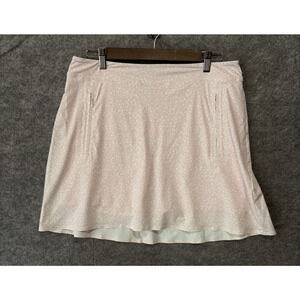 G/FORE Athletic Skort Womens Sz L Pink Floral Zip Pockets Stretch Golf Tennis‎